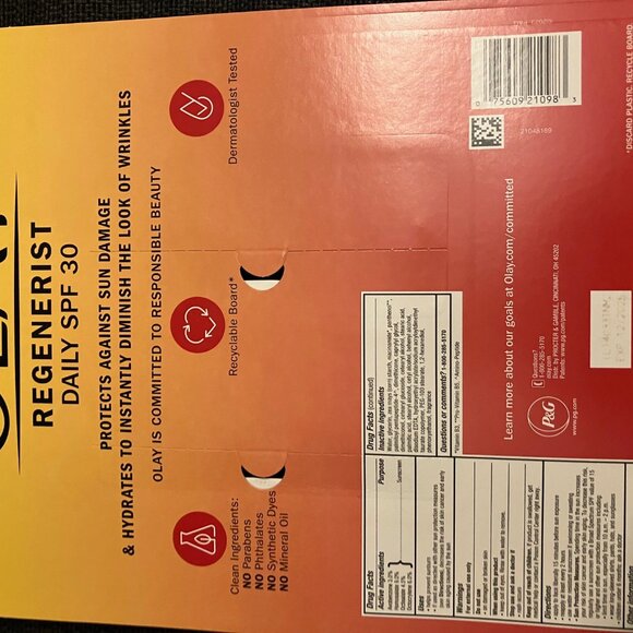 4 x Olay Face Moisturizer Regenerist Microsculpting Cream With SPF 30 Sunscreen - Picture 4 of 6